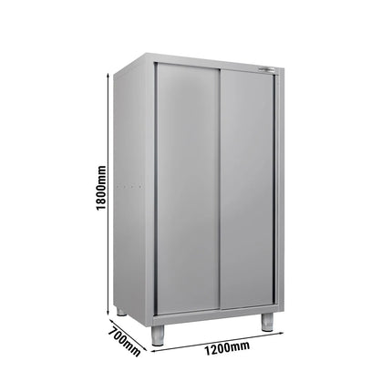 GGM Gastro Commercial Crockery Cabinet ECO - 1200x700mm - 2 Sliding Doors - Height: 1800mm