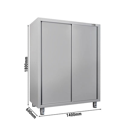 GGM Gastro Commercial Crockery Cabinet ECO - 1400x600mm - 2 Sliding Doors - Height: 1800mm
