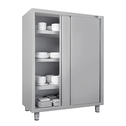 GGM Gastro Commercial Crockery Cabinet ECO - 1400x600mm - 2 Sliding Doors - Height: 1800mm