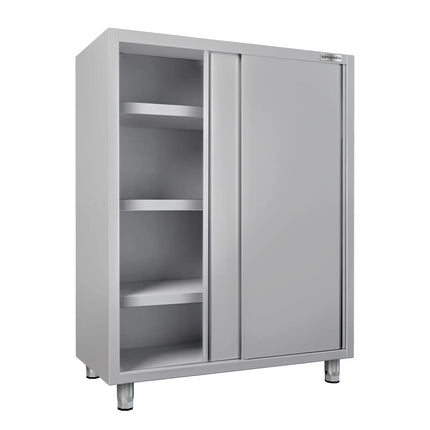 GGM Gastro Commercial Crockery Cabinet ECO - 1400x700mm - 2 Sliding Doors - Height: 1800mm