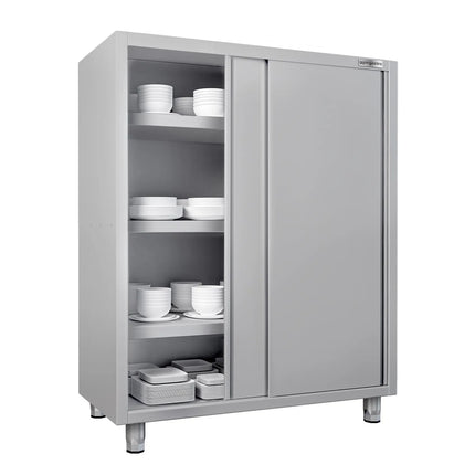 GGM Gastro Commercial Crockery Cabinet ECO - 1600x700mm - 2 Sliding Doors - Height: 1800mm