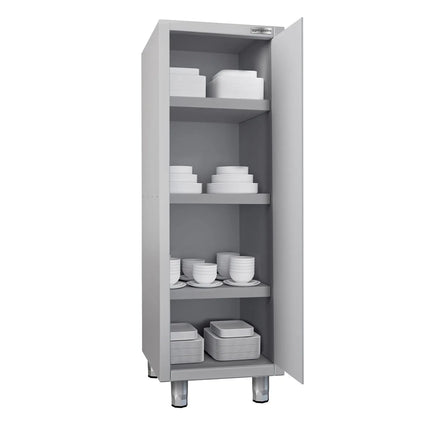 GGM Gastro Commercial Crockery Cabinet ECO - 600x600mm - 1 Double Door - Height: 1800mm