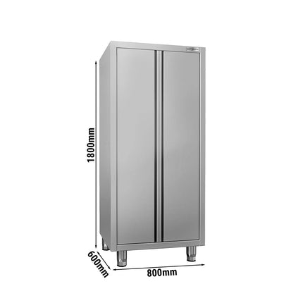 GGM Gastro Commercial Crockery Cabinet ECO - 800x600mm - 2 Double Doors - Height: 1800mm