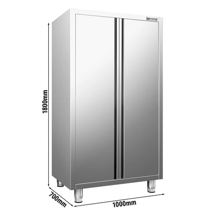 GGM Gastro Commercial Crockery Cabinet PREMIUM - 1000x700mm - 2 Double Doors - Height: 1800mm