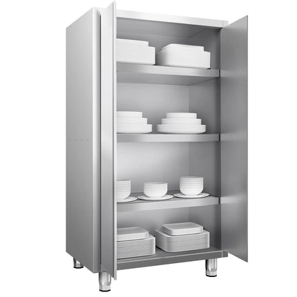 GGM Gastro Commercial Crockery Cabinet PREMIUM - 1000x700mm - 2 Double Doors - Height: 1800mm