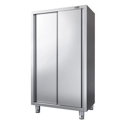 GGM Gastro Commercial Crockery Cabinet PREMIUM - 1200x600mm - 2 Sliding Doors - Height: 1800mm
