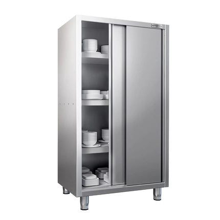 GGM Gastro Commercial Crockery Cabinet PREMIUM - 1200x700mm - 2 Sliding Doors - Height: 1800mm
