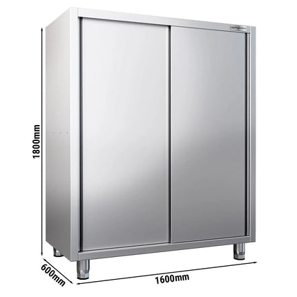 GGM Gastro Commercial Crockery Cabinet  [PREMIUM] - 1600x600mm - 2 Sliding Doors - Height: 1800mm