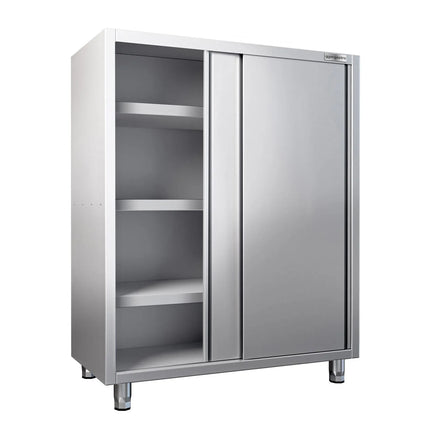 GGM Gastro Commercial Crockery Cabinet PREMIUM - 1600x700mm - 2 Sliding Doors - Height: 1800mm