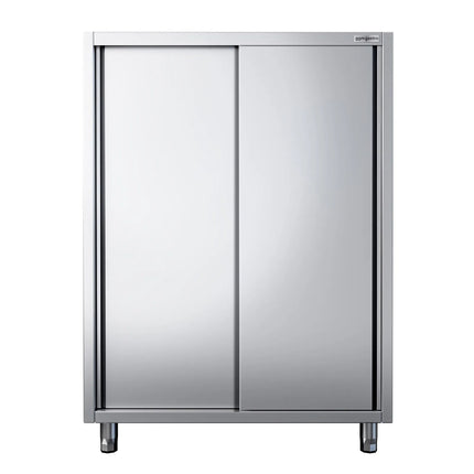 GGM Gastro Commercial Crockery Cabinet PREMIUM - 1600x700mm - 2 Sliding Doors - Height: 1800mm