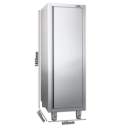 GGM Gastro Commercial Crockery Cabinet PREMIUM - 600x700mm - 1 Double Door - Height: 1800mm