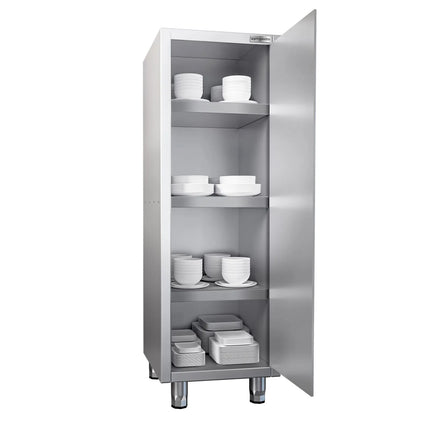 GGM Gastro Commercial Crockery Cabinet PREMIUM - 600x700mm - 1 Double Door - Height: 1800mm