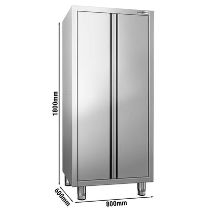 GGM Gastro Commercial Crockery Cabinet PREMIUM - 800x600mm - 2 Double Doors - Height: 1800mm