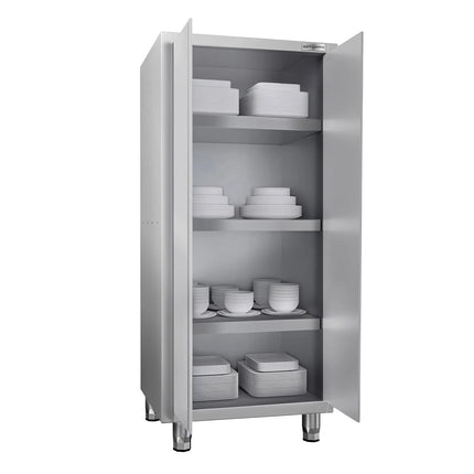 GGM Gastro Commercial Crockery Cabinet PREMIUM - 800x700mm - 2 Double Doors - Height: 1800mm