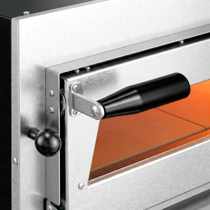 GGM Gastro Commercial Deep Double-Deck Electric Pizza Oven Digital – 6+6 pizzas Ø35 cm - 400°C - Soft-Touch