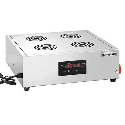 GGM Gastro Commercial Dim Sum & Dumpling Steamer - 2.5kW - Digital - incl. 16 Bamboo Baskets & 4 Lids