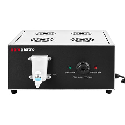 GGM Gastro Commercial Dim Sum & Dumpling Steamer - 2.5kW - Manual - incl. 16 Bamboo Baskets & 4 Lids