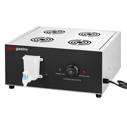 GGM Gastro Commercial Dim Sum & Dumpling Steamer - 2.5kW - Manual - incl. 16 Bamboo Baskets & 4 Lids