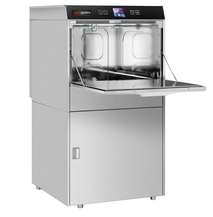 GGM Gastro Commercial Dishwasher - 500mm Basket - Digital Controls - 6kW - with Drain, Rinse Aid & Detergent Pumps