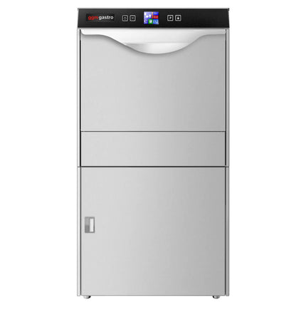 GGM Gastro Commercial Dishwasher - 500mm Basket - Digital Controls - 6kW - with Drain, Rinse Aid & Detergent Pumps