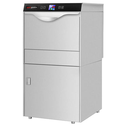 GGM Gastro Commercial Dishwasher - 500mm Basket - Digital Controls - 6kW - with Drain, Rinse Aid & Detergent Pumps