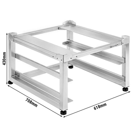 GGM Gastro Commercial Dishwasher Stand – 2 Shelves for 500 × 500 mm Baskets