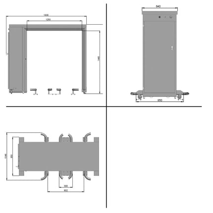 GGM Gastro Commercial Disinfection System - 36L - 50W - Stainless Steel - 1830x850x1640mm