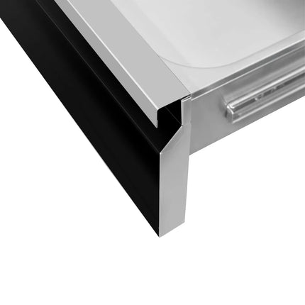 GGM Gastro Commercial Drawer Cabinet - Black Titanium - with 2 Drawers - 400x620mm