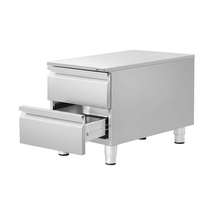 GGM Gastro Commercial Drawer Cabinet - Stainless Steel - with 2 Drawers - 400x620mm