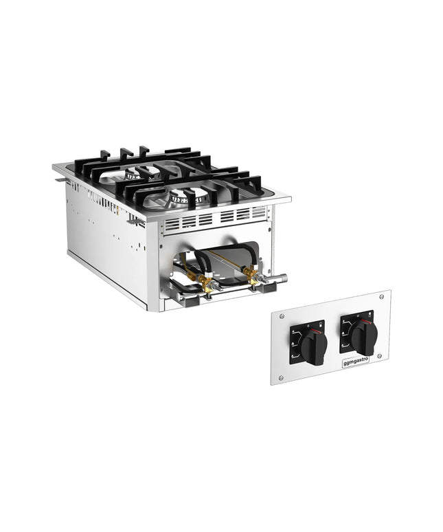 GGM Gastro Commercial Drop-in Gas Hob – 15 kW – 2 Burners