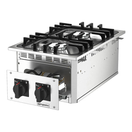 GGM Gastro Commercial Drop-in Gas Hob – 15 kW – 2 Burners