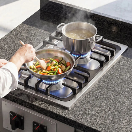 GGM Gastro Commercial Drop-in Gas Hob – 15 kW – 2 Burners