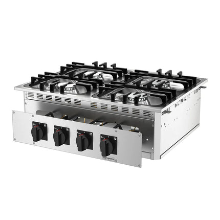 GGM Gastro Commercial Drop-in Gas Hob – 30 kW – 4 Burners