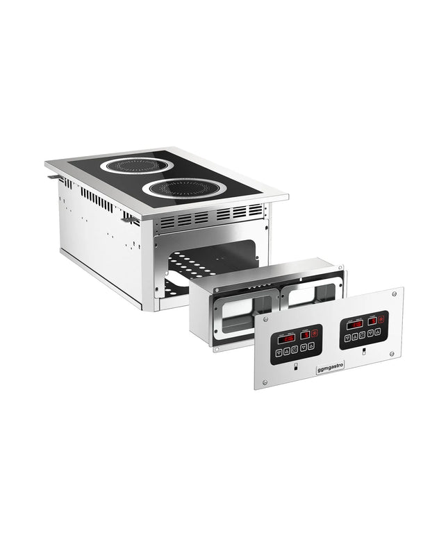 GGM Gastro Commercial Drop-in Induction Hob – 6 kW – 2 Cooking Zones
