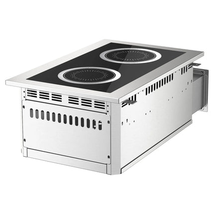 GGM Gastro Commercial Drop-in Induction Hob – 6 kW – 2 Cooking Zones
