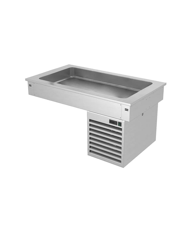 GGM Gastro Commercial Drop-in Refrigerated Well - 1000mm - +2 to +8°C - 3x GN 1/1 - 190W