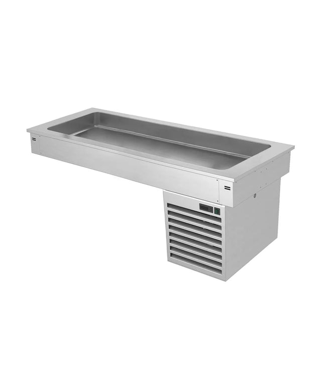 GGM Gastro Commercial Drop-in Refrigerated Well - 1500mm - +2 to +8°C - 4x GN 1/1 - 390W
