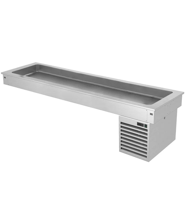GGM Gastro Commercial Drop-in Refrigerated Well - 2100mm - +2 to +8°C - 6x GN 1/1 - 410W