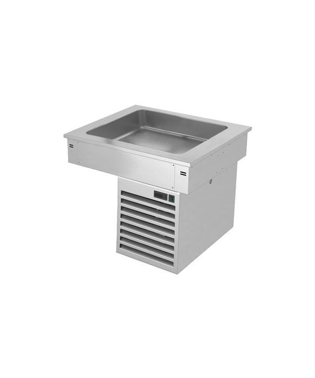 GGM Gastro Commercial Drop-in Refrigerated Well - 800mm - +2 to +8°C - 2x GN 1/1 - 190W