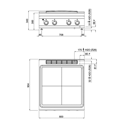 GGM Gastro Commercial Electric Boiling Top - 14kW