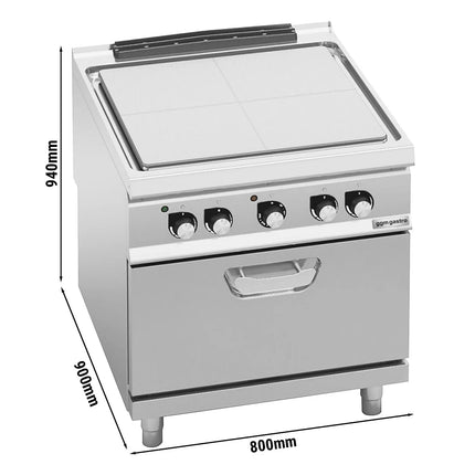 GGM Gastro Commercial Electric Boiling Top - 18.68kW - incl. Electric Oven Convection - 4.68kW