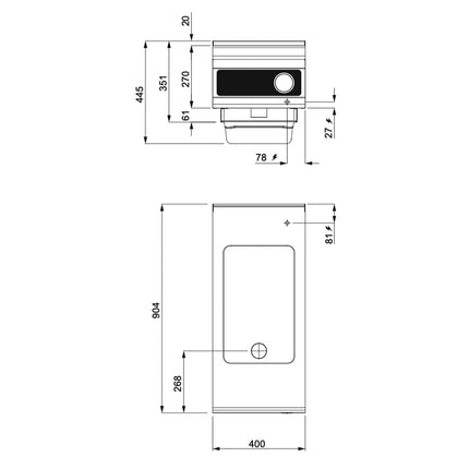 GGM Gastro Commercial Electric Bratt Pan - 4.8kW - 11.5L - 400mm - Bflex Digital