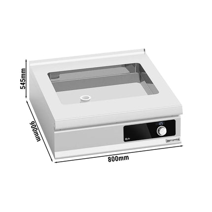 GGM Gastro Commercial Electric Bratt Pan - 9.6kW - 24L - 800mm - Bflex Digital