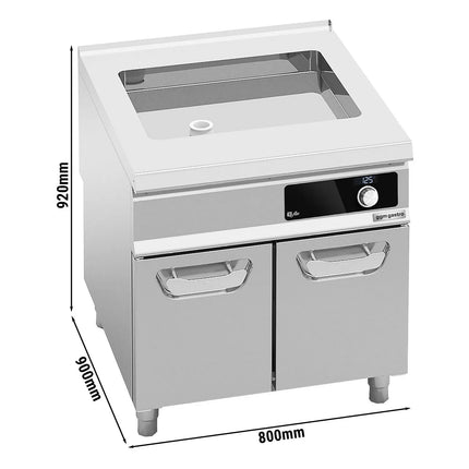 GGM Gastro Commercial Electric Bratt Pan - 9.6kW - 24L - 800mm - Bflex Digital