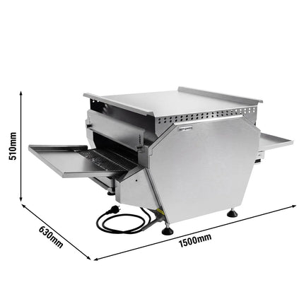 GGM Gastro Commercial Electric Chargrill - Conveyor - 630mm - Countertop - 1500mm Deep - 12 Burners