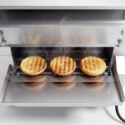 GGM Gastro Commercial Electric Chargrill - Conveyor - 630mm - Countertop - 1500mm Deep - 12 Burners