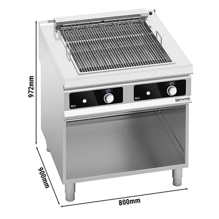GGM Gastro Commercial Electric Chargrill Paolo 900 - 10.8kW - Freestanding - Bflex Digital Controls - 900mm Deep