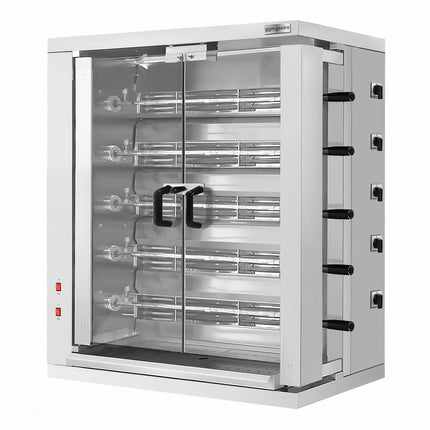 GGM Gastro Commercial Electric Chicken Rotisserie Oven - 16.5kW - with 5 Skewers for up to 30 chickens