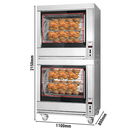 GGM Gastro Commercial Electric Chicken Rotisserie Oven - 20kW - with 14 Skewers for up to up to 84 chickens