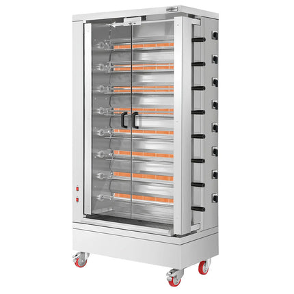 GGM Gastro Commercial Electric Chicken Rotisserie Oven - 26.4kW - with 8 Skewers for up to 48 chickens